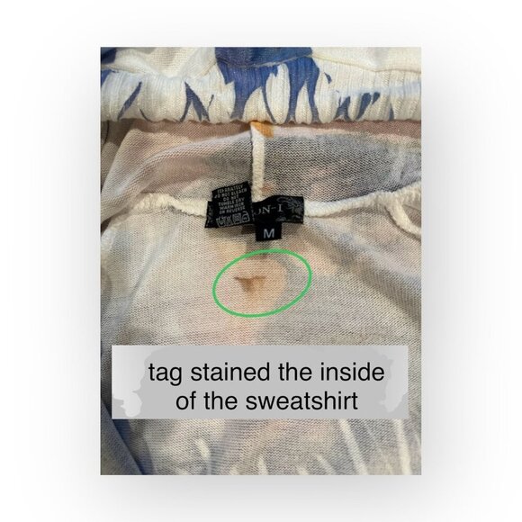 Passion-I Monterey Scenic Print Hooded Sweatshirt Multi Color Size Women M - Picture 4 of 15